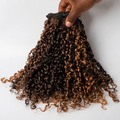 Pixie Curly - Caramel Brown Highlight