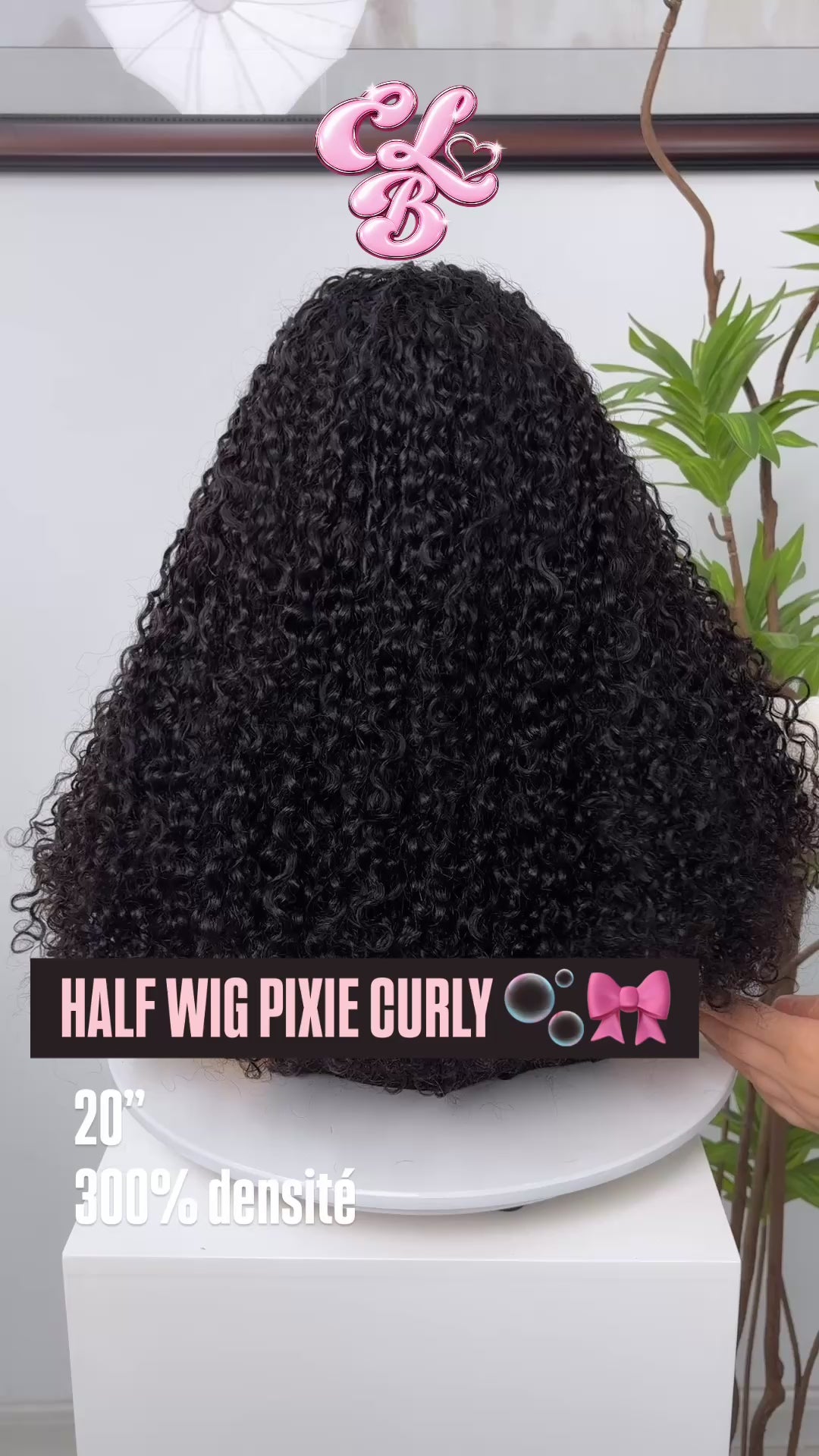 HALF WIG PIXIE CURLY – 300 % DENSITÉ